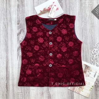 Áo gile bà già vải nhung hoa 2 lớp loại 1 tuyết dày mềm mịn nhiều màu cho bà lớn tuổi mặc thu đông mặc tết T.CHIC