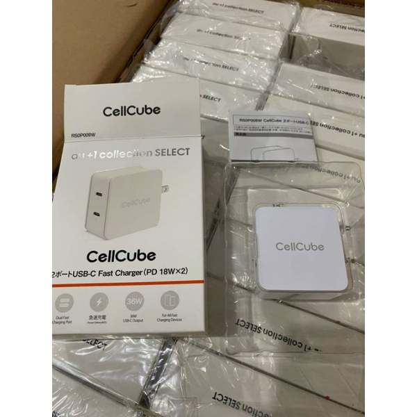 củ sạc nội địa nhật CeLLcube PD 36w. sạc cực nhanh, mát, chất lượng.