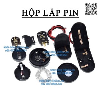 Hộp lắp pin 9v, pin cr2032, cr2025 các loại