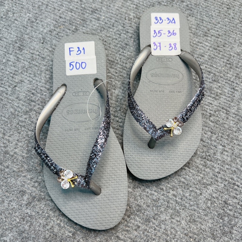 dép HVN kim tuyến xám 22