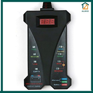 【1202】 Battery Tester 12V Digital Tester Charging System Analyzer Led Display Led