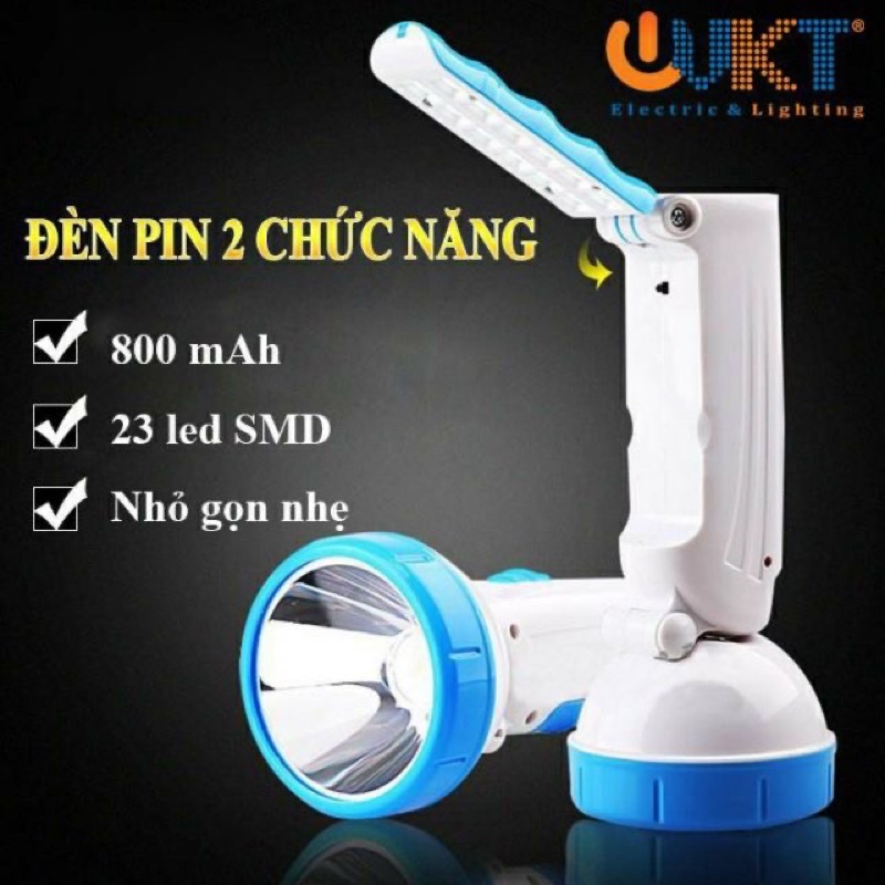 Đèn pin sạc led 9035 2 trong 1