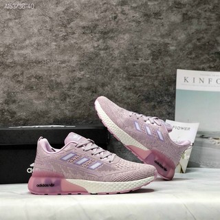 Giày thể thao sneaker nữ add a153 tím viền trắng + full box i005