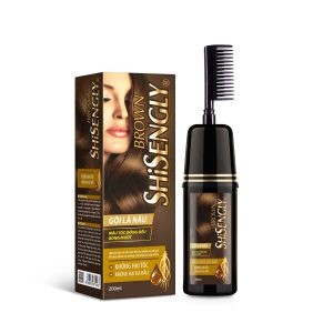 Dầu gội nhuộm phủ bạc tóc Shisengly Nâu