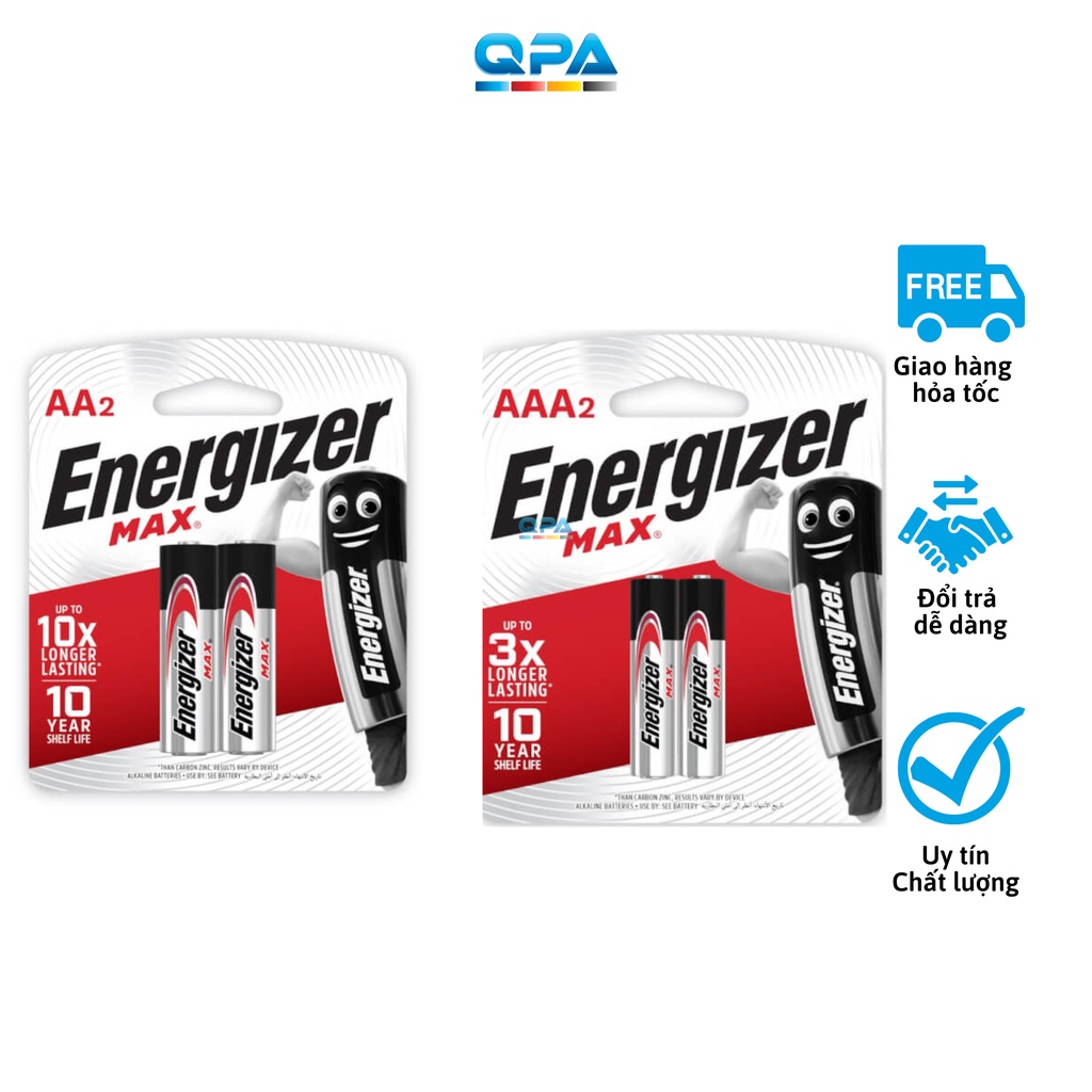 Pin Energizer Max Alkaline - 2A, 3A