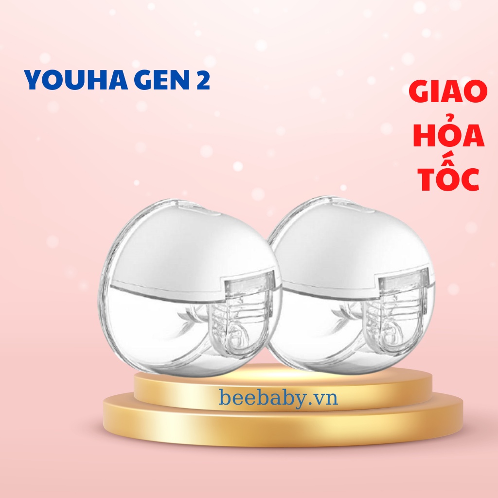 Máy hút sữa không dây GEN 2 YOUHA , máy vắt sữa không dây có app tích hợp điện thoại