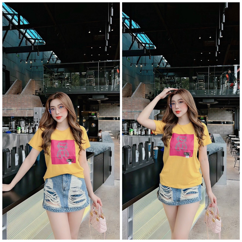 Áo thun thái nữ chất siêu mát form vừa người