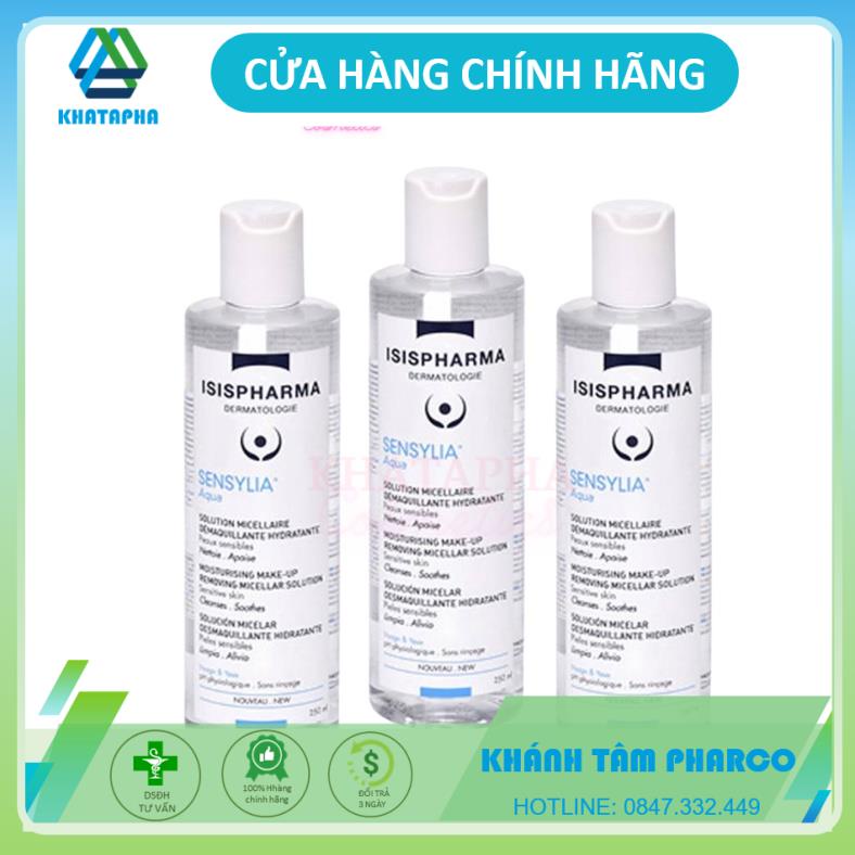 Nước Tẩy Trang, Dưỡng Ẩm Cho Mọi Loại Da Sensylia Aqua - ISIS Pharma 250ml