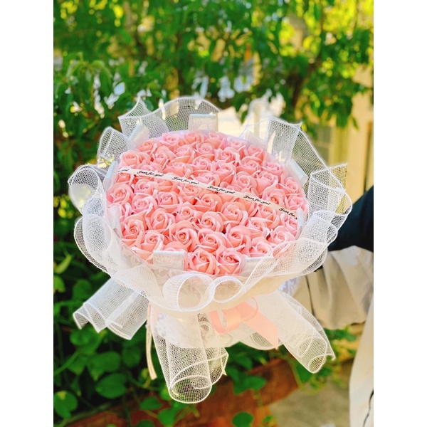 Hoa sáp thơm bó 50b y ảnh thật