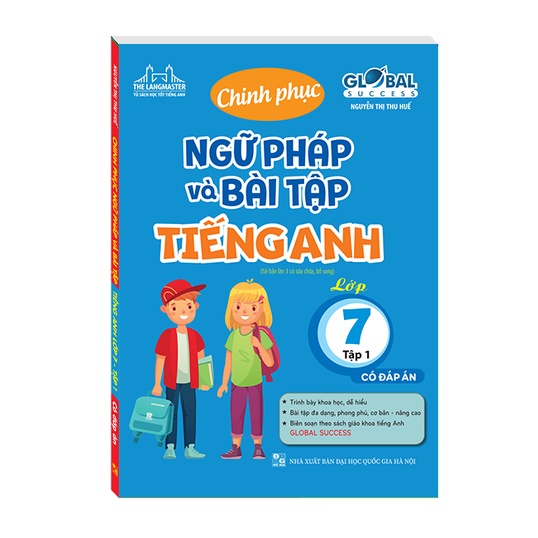 Sách - Combo 2c - GLOBAL SUCESS - Chinh phục ngữ pháp và bài tập tiếng anh lớp 7 Tặng Kèm Bookmark