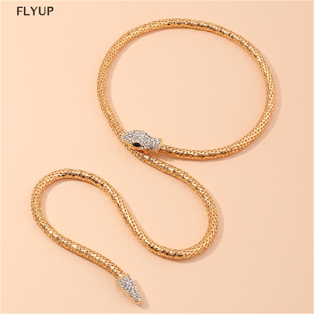 Vòng Tay Dây Xích Đính Đá Zircon Hình Rắn Phong Cách Bohemian Dễ Thương
