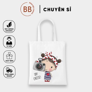 TÚI TOTE VẢI CANVAS CẶP ĐÔI ĐÁNG YÊU