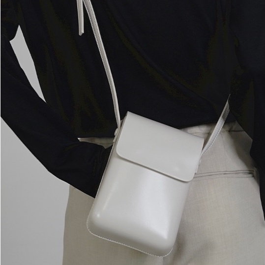 Túi đeo chéo da hộp cứng đựng điện thoại xinh xắn kiểu dáng sang chảnh