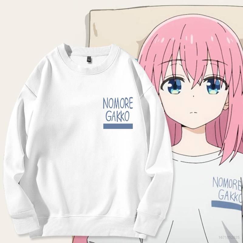 Áo Hoodie Tay Dài Cổ Tròn In Họa Tiết Anime Bocchi The Rock Thời Trang Unisex