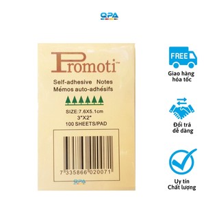 Giấy ghi nhớ, giấy note vàng Promoti 3x2