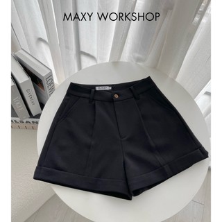 Quần short nữ xếp ly hack dáng Pleated Short Maxy Workshop