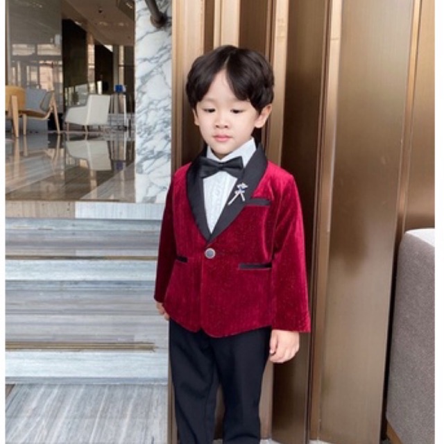 Áo vest nhung bé trai ALLY Store K380