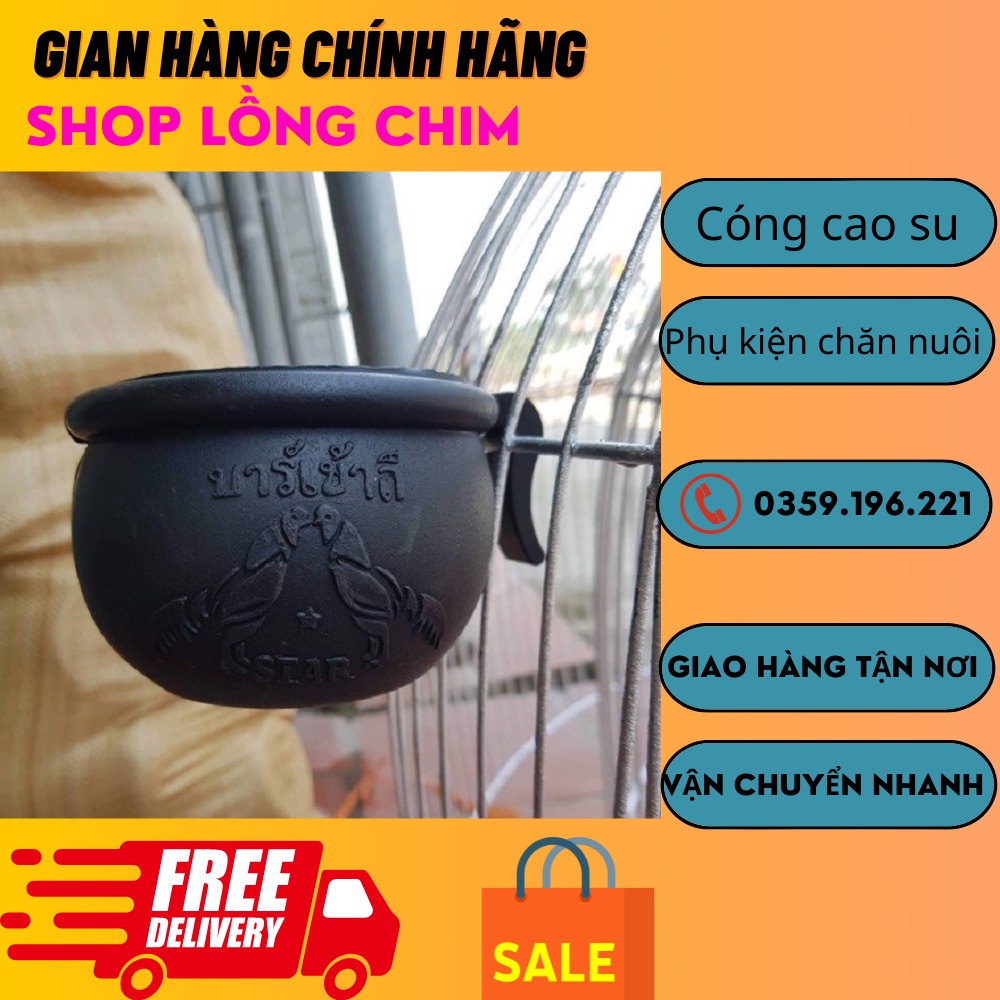 Cóng cao su cho gà chọi-máng đựng thức ăn nước uống cho gà , vịt, chim bồ câu siêu bền