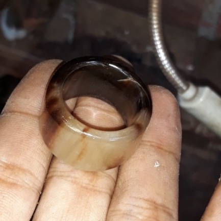 Nhẫn sừng bản trơn