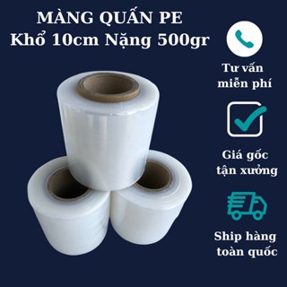 Màng quấn PE khổ 10cm - Ủ nóng, ủ tê Body, quấn linh phụ kiện