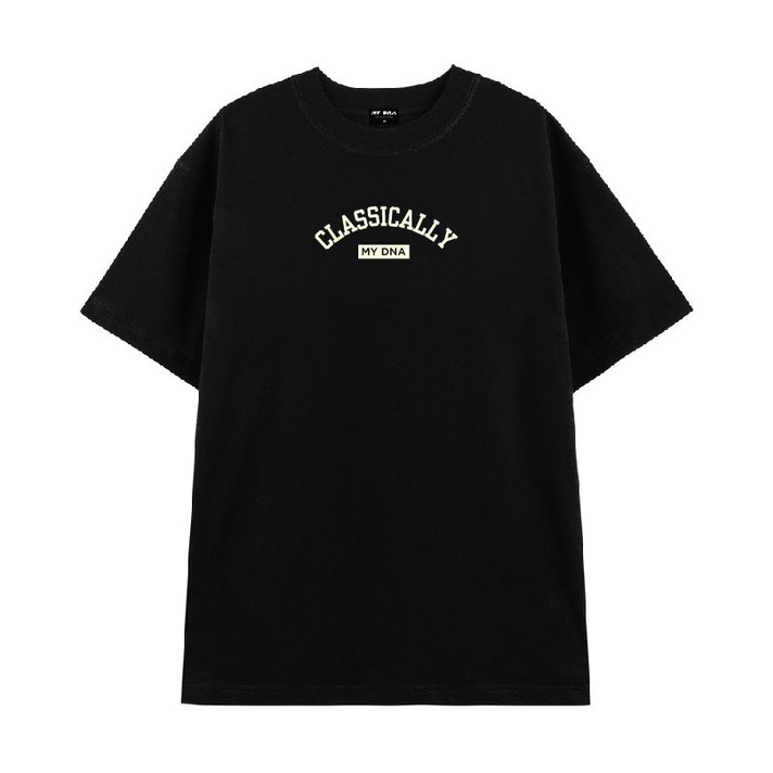 Áo THUN ĐEN CLASSICALLY MY DNA 2023 local brand form rộng unisex oversize basic MYDNA