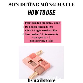 [Mostive] Sơn dưỡng cứng móng haft matte cao cấp Hàn Quốc (1pcs)