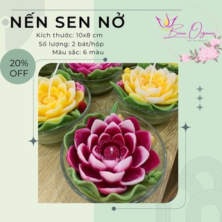 Nến hoa sen, đèn ban thờ hoa sen lễ cúng dâng Phật