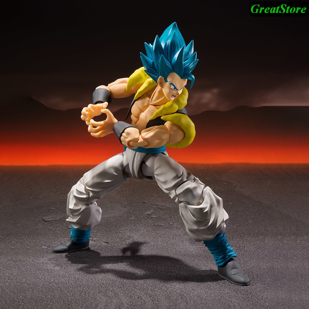 Mô hình Dragonball Gogeta super saiyan blue FIGMA Ation Figure 16 cm cử động được