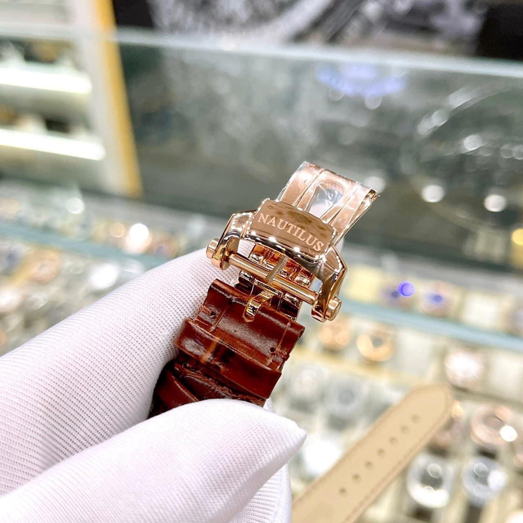 ĐỒNG HỒ NAM PATEK PHILIPE 5726 Moon Phase Brown khung G Nieng - Máy Thụy Cal - Automatic- 40mm BẢO HÀNH 3 Năm