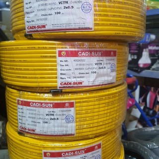 [Chính Hãng] Dây Điện CADISUN 2x2.5 Cuộn 100m
