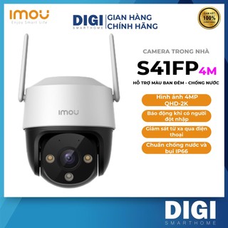 Camera Wifi IMOU S41FP 4MP 2K, Xoay 360 Độ, Mic Thu Âm, Ban Đêm Có Màu, Ngoài Trời - Chính Hãng - DIGI SMART