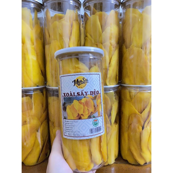 XOÀI SẤY DẺO Loại 1 HŨ 300G, 500G chua ngọt dẻo dai, đồ ăn vặt tại nhà Hà Nội