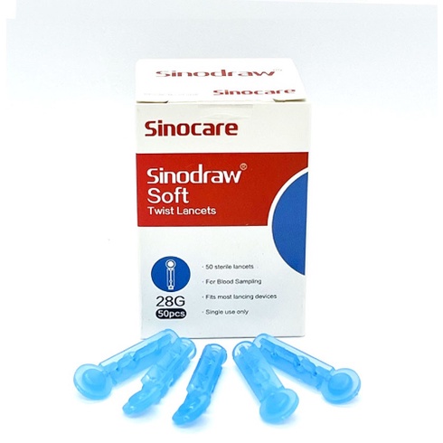 Hộp 50 kim lấy máu Sinodraw Soft cho các máy Sinocare