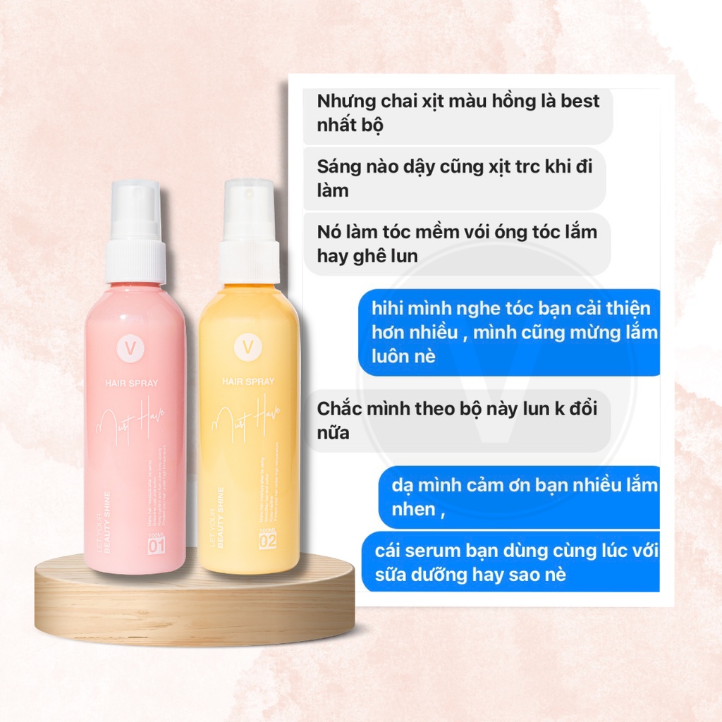 Sữa dưỡng tóc đa năng cho tóc mềm mượt chống nắng từ tinh dầu jojoba must have vyvyhaircare V 100ml