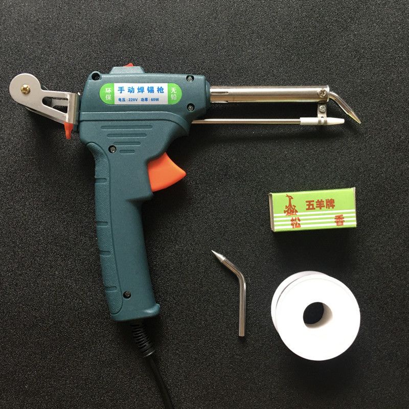 Máy hàn thiếc kết hợp hàn lẫn chì giúp tiết kiệm thời gian hàn-mỏ hàn dạng súng tự đẩy thiếc