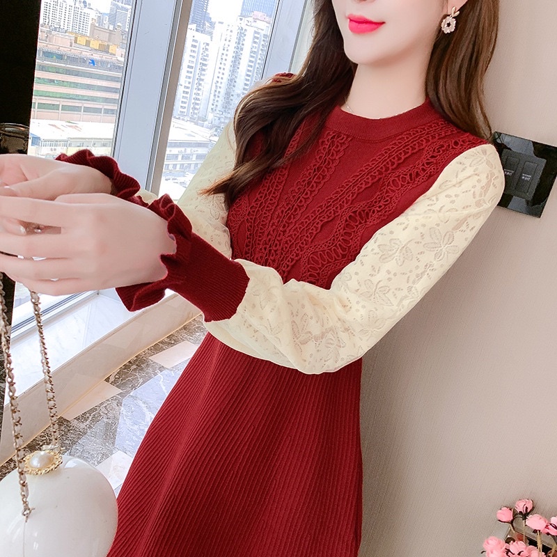 Váy Len cao cấp hàng Quảng Châu [Len dầy đẹp có ảnh thật và clip]
