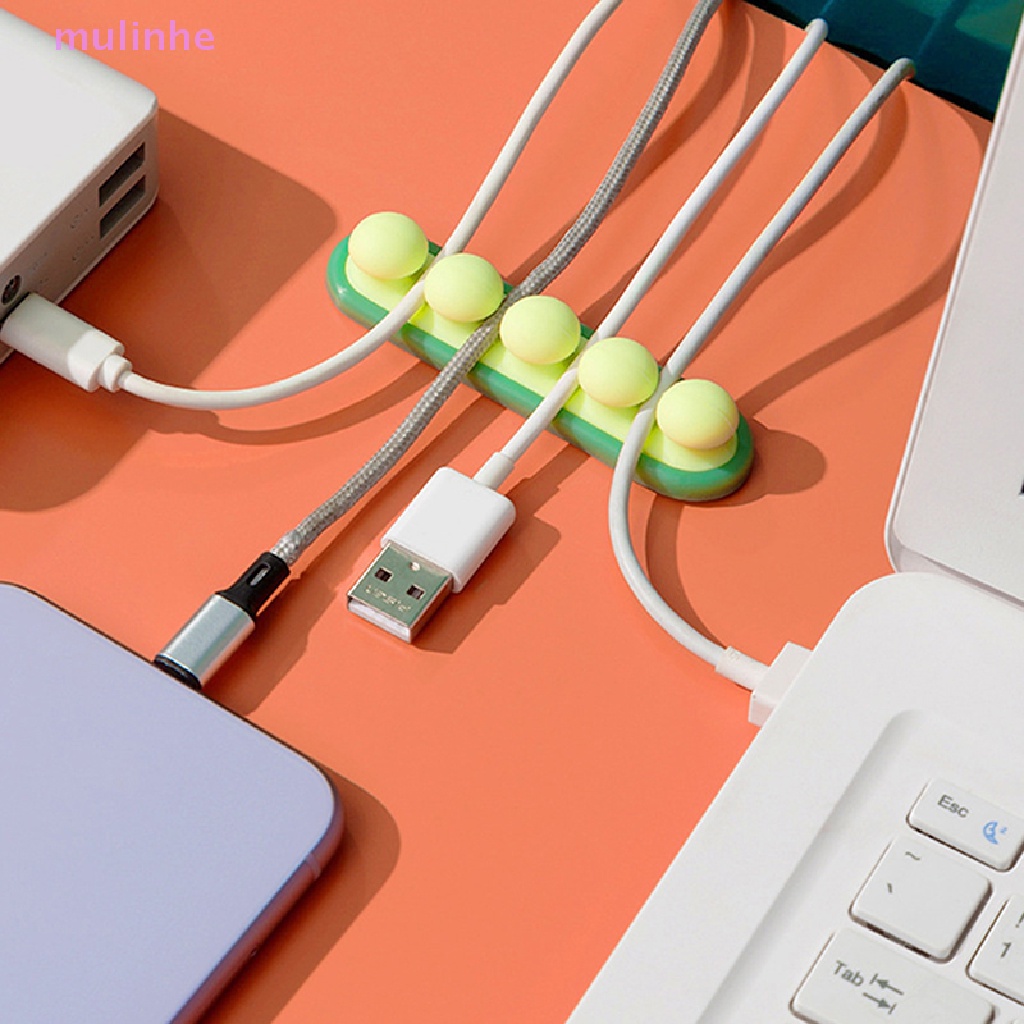 Dụng Cụ Quấn Dây Cáp USB Bằng Silicon Sắp Xếp Gọn Gàng Cho Văn Phòng / Điện Thoại Để Bàn vn