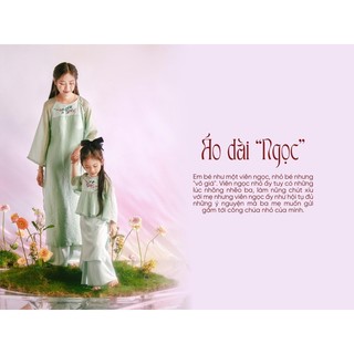 Áo dài thiết kế cho bé P'ti chou ( Áo dài Ngọc )