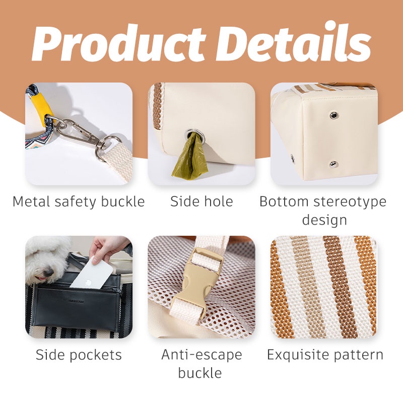 HamshMoc Ba Lô Mang Thú Cưng Đi Du Lịch Mềm Mại Tiện Dụng