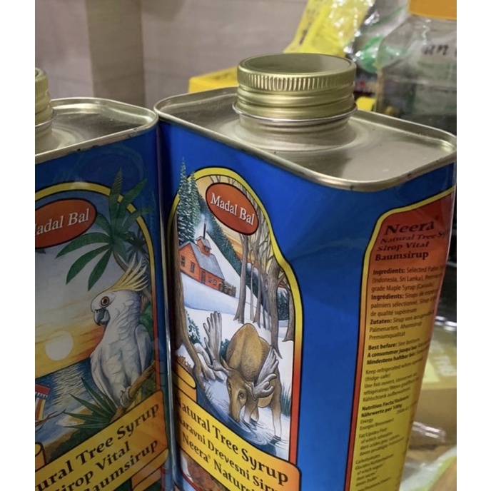 Xả hàng HSD06/2024 Siro Detox Neera Madal Bal Natural Tree Syrup 1L