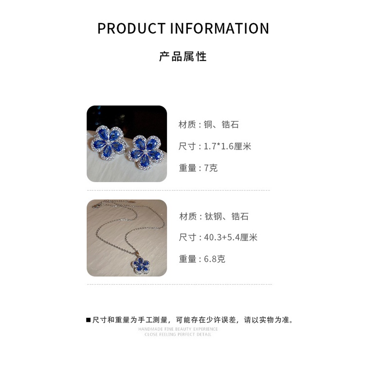 Bông Tai Hình Hoa Đính Đá Zircon Phong Cách Nhật Hàn Độc Đáo