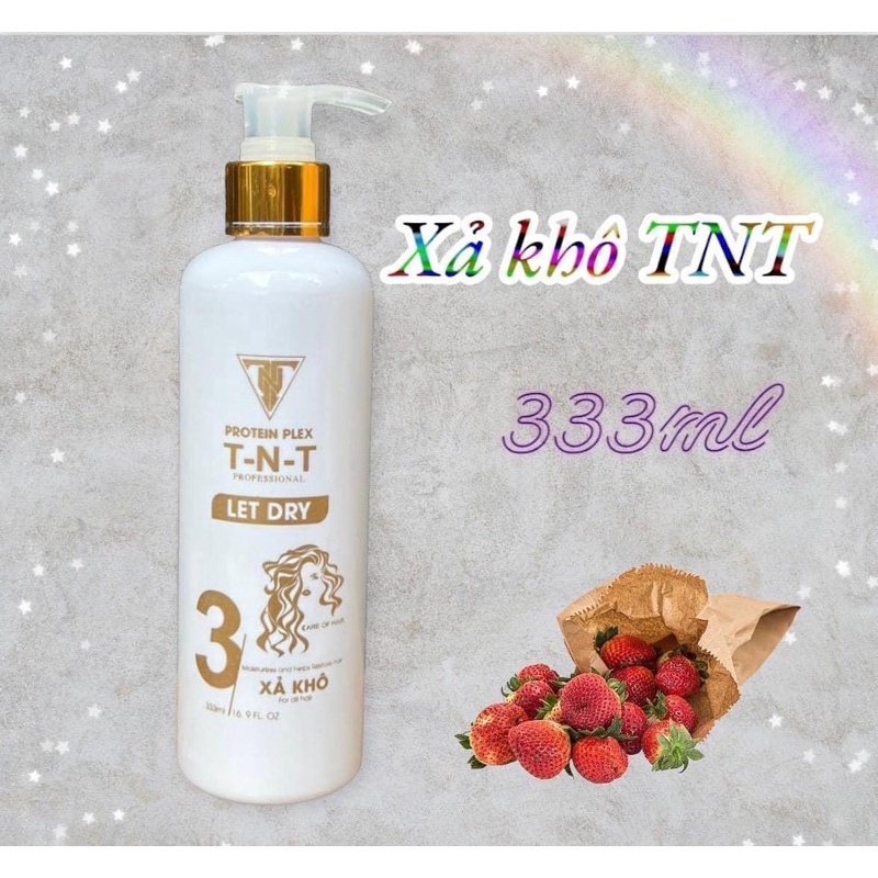 TNT_Xả Khô TNT, Gội Khô TNT chai dung tích 333ml,mùi thơm mềm mượt, ngăn gãy rụng, dưỡng tóc từ sâu bên trong _ Camyshop
