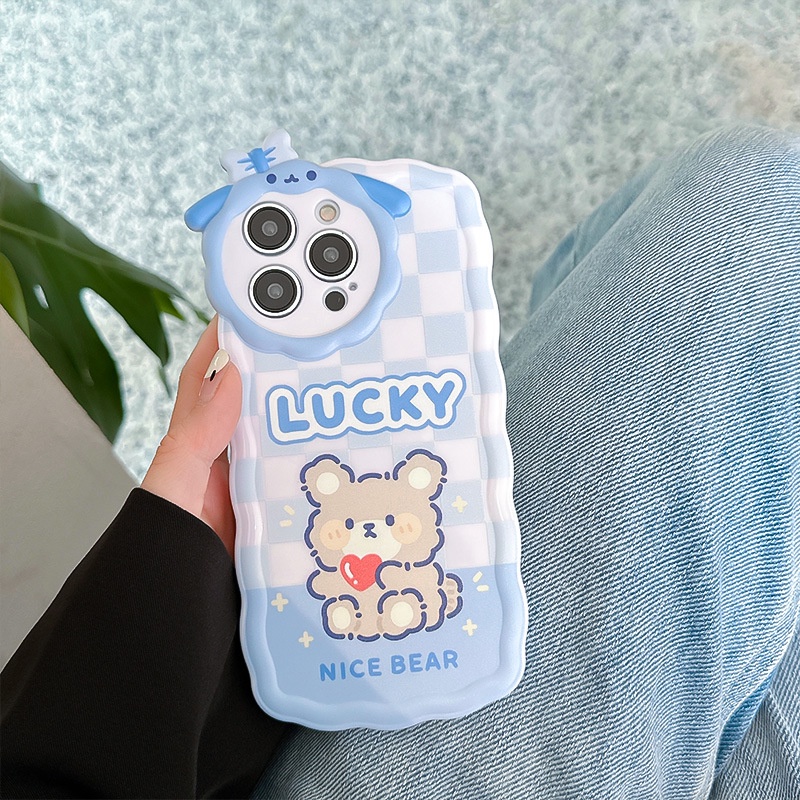 Ốp Điện Thoại Hình Gấu Cừu Nhỏ Dễ Thương Cho iphone7 / 7plus / 8 / 8plus / x / xs / 11 / 12 / 13 / 14 / pro / max / plus / promax