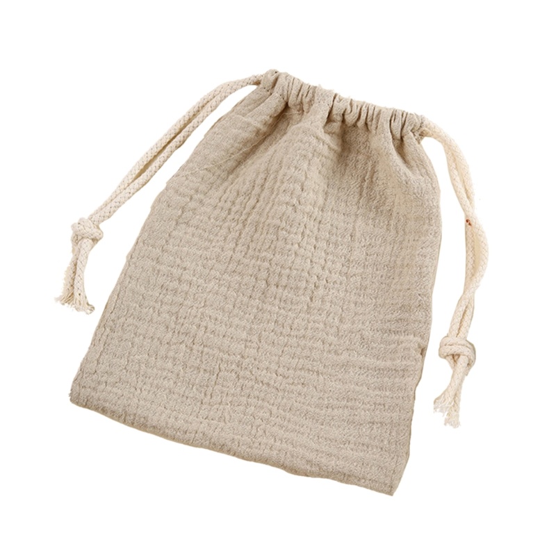 Túi Dây Rút Cotton Đựng Tã Em Bé Giá Đỡ