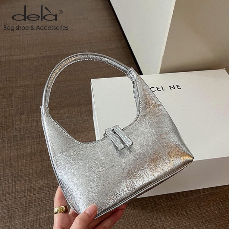 Dela Túi Xách mini Đeo Dưới Cánh Tay Chất Liệu Da Bò Cao Cấp Cho Nữ