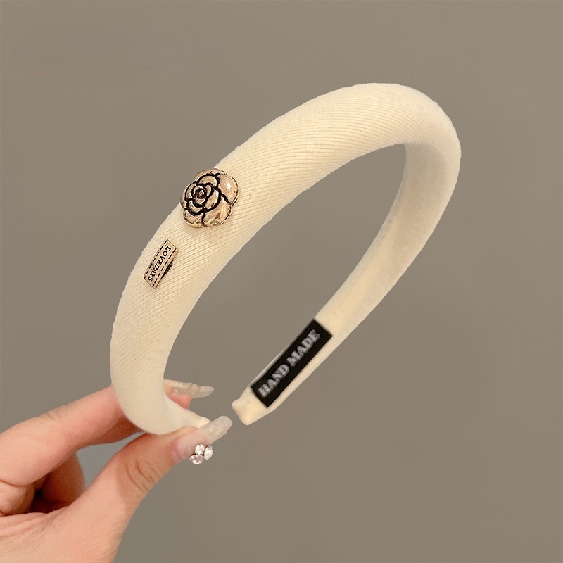 Băng Đô Cài Tóc Bằng Xốp Đàn Hồi Cao Phong Cách Hàn Quốc Ngọt Ngào Thời Trang Cho Nữ