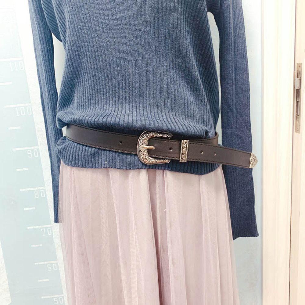 Thắt Lưng Mỏng Họa Tiết Hoa Vintage WMES15H Cho Nữ