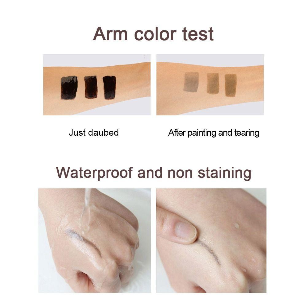 SOFTNESS Set 2 Gel Nhuộm Lông Mày Dạng Lột Chống Thấm Nước