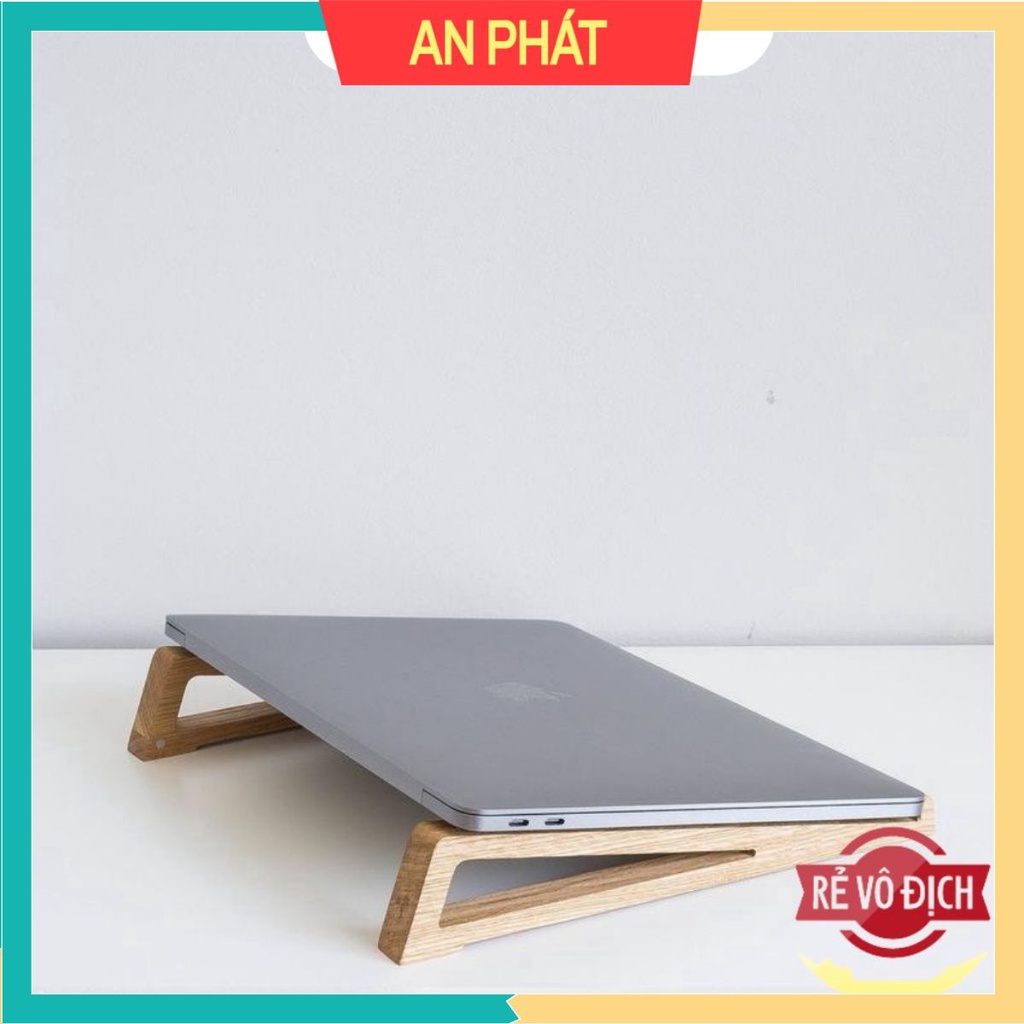 Kệ Macbook Bằng Gỗ ❤️ Đế Tản Nhiệt Cho Laptop Gỗ Thông Tinh Tế Kiểu Hình Tam Giác Giá Luôn Tốt Nhất