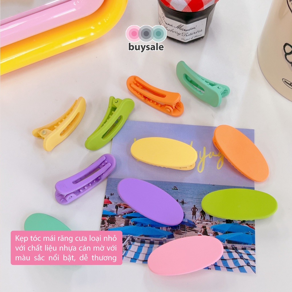 Kẹp mái thiết kế trẻ trung, màu sắc đa dạng, nổi bật, chất liệu nhựa bền bỉ, giúp tóc gọn gàng - BuySales - BSPK314